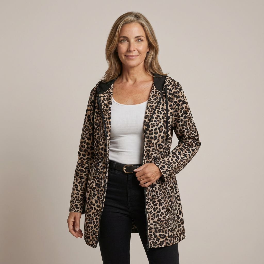 SOPHIA - Reversible Leopard Print Coat