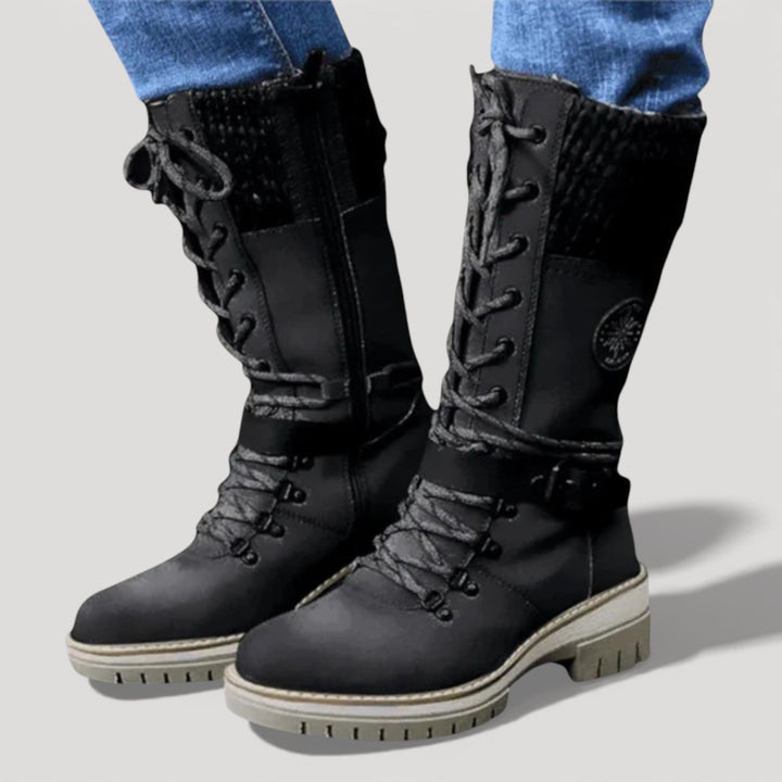 FARAH – WINTER LACE-UP BOOTS