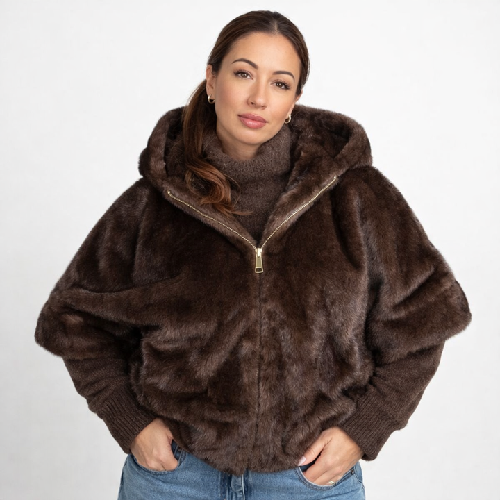 Kate | Faux Fur Bomber Jacket