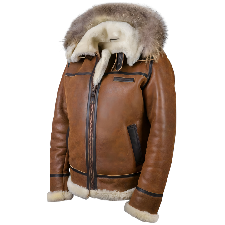 Aron™ | Bomber jacket with fur hood