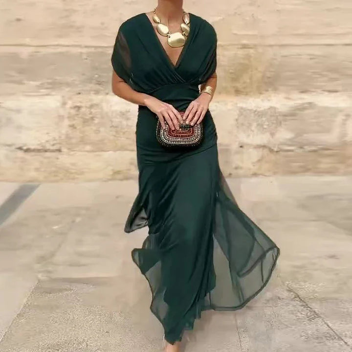 LALUNA | Elegant Dress With V-Neckline