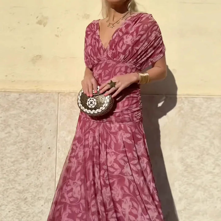 LALUNA | Elegant Dress With V-Neckline