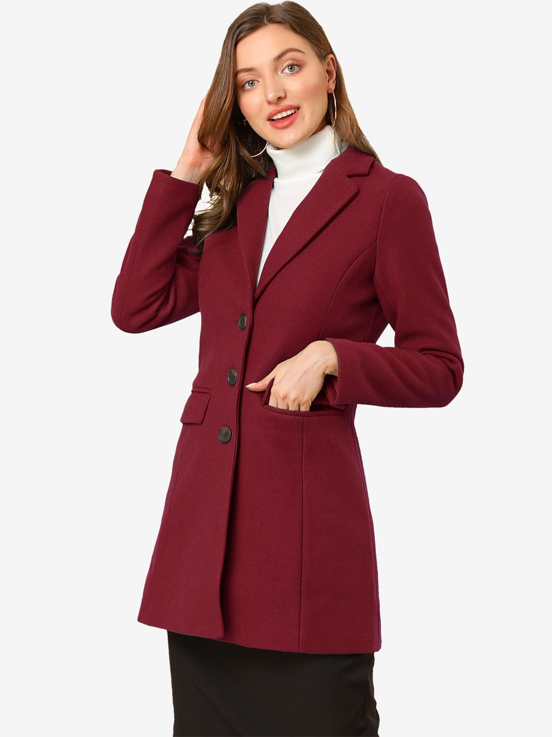 Marielle | Classic Wool Coat with Collar