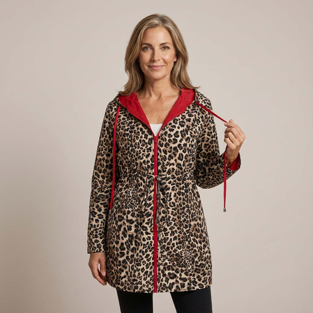 SOPHIA - Reversible Leopard Print Coat