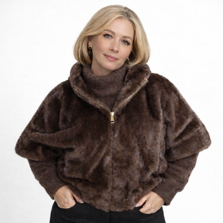 Kate | Faux Fur Bomber Jacket