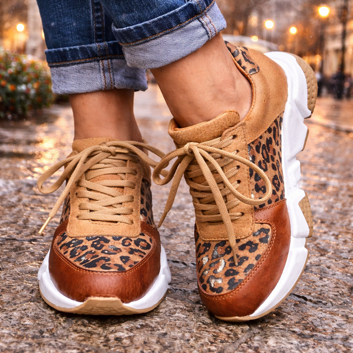 Crissa | Comfortable Leopard Sneakers