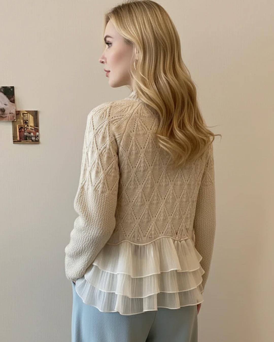 Taylor Ruffle Cardigan