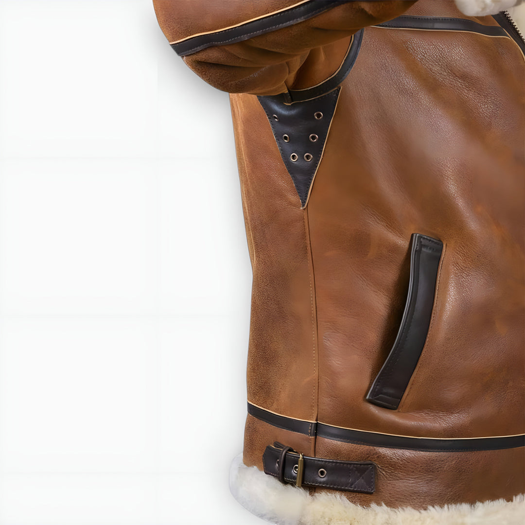 Aron™ | Bomber jacket with fur hood