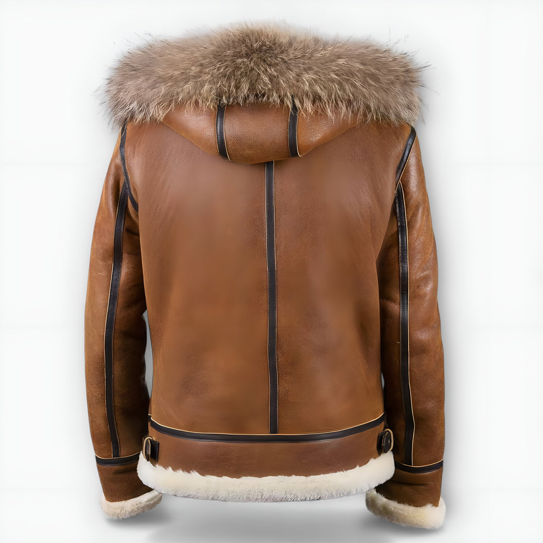 Aron™ | Bomber jacket with fur hood