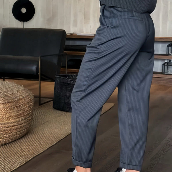 MATHILDA | Elegant, figure-flattering striped trousers