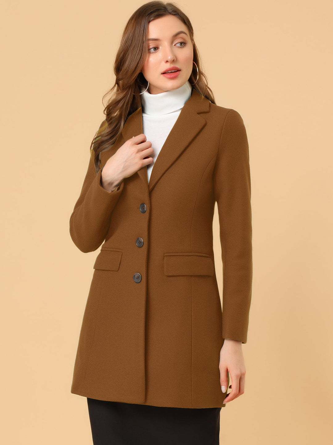 Marielle | Classic Wool Coat with Collar