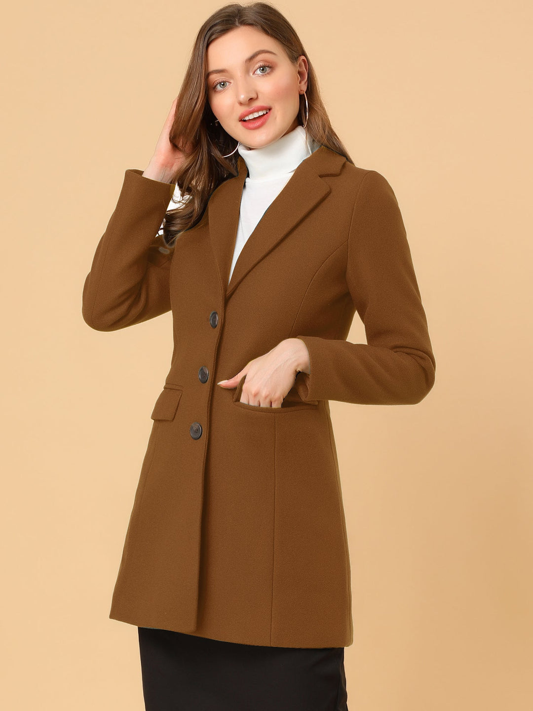 Marielle | Classic Wool Coat with Collar