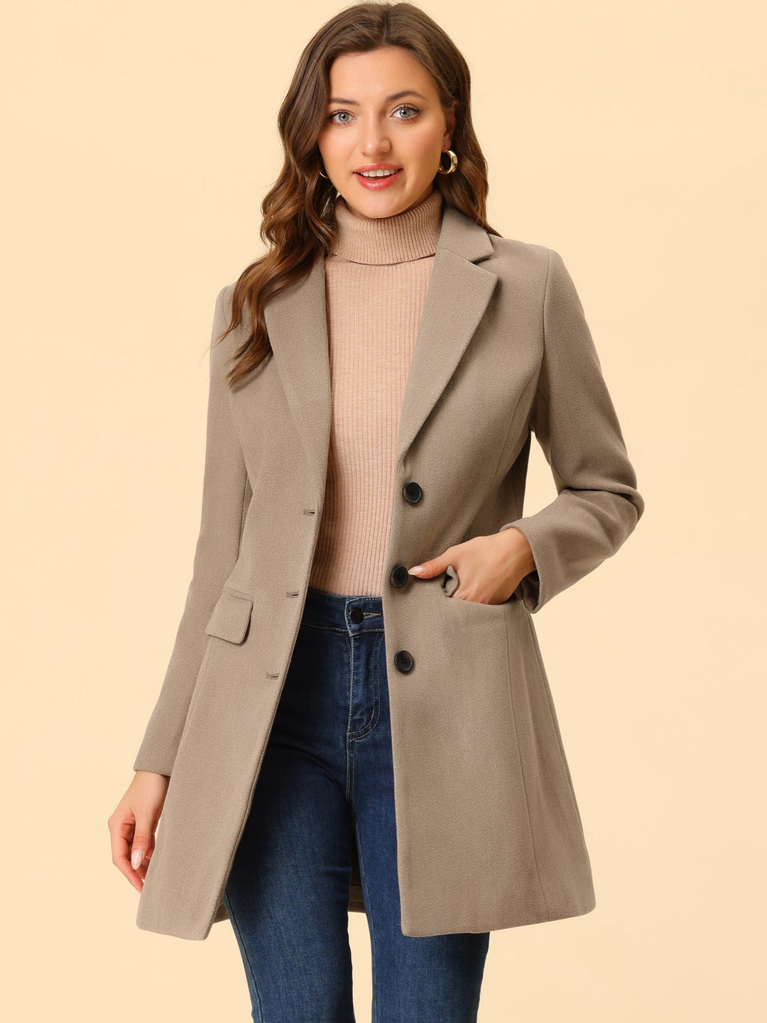 Marielle | Classic Wool Coat with Collar