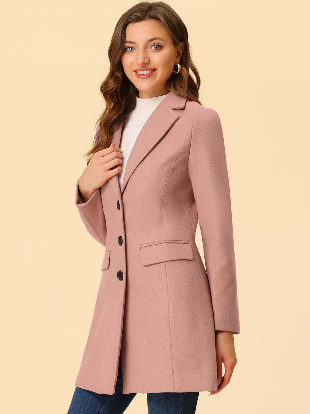 Marielle | Classic Wool Coat with Collar